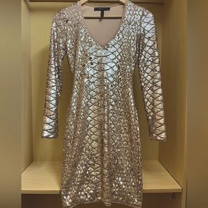 BCBG Blush Sequin Dress